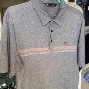 Men's Travis Mathew Gray Polo Shirt